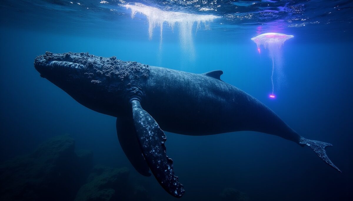 Megaptera de Rone : voyage dans les eaux profondes, entre baleines et électro